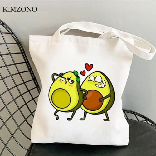 Avocado shopping bag cotton bolso shopper recycle bag bolsas de tela bag woven boodschappentas bolsas ecologicas reciclaje
