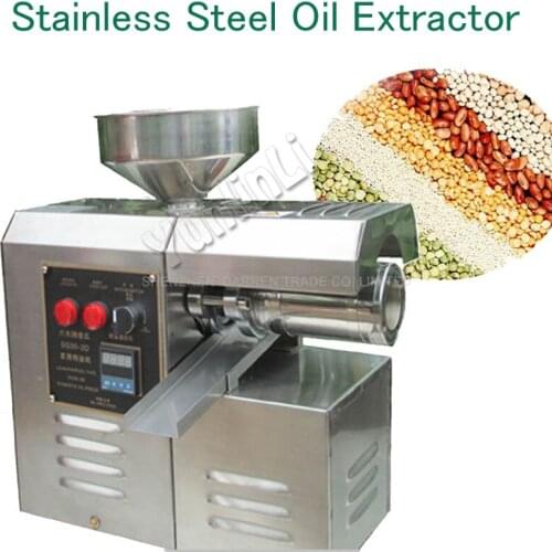 Household Oil Press Stainless Steel Oil Extractor Peanut/ Sesame Oil Pressing Machine SG30-2D High Yield Powerful Mill