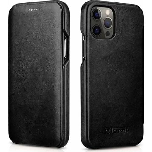 Ultra Thin Genuine Leather Case For iPhone 12 Pro Max Original Leather For iPhone 12 Pro 2020 Flip Back Cover Phone Case Coque