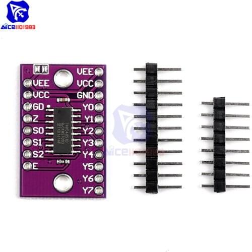 CJMCU-4051 74HC4051 CD4051 Single 8-Channel Digital Controller Analog Electronic Switch Multiplexers Module