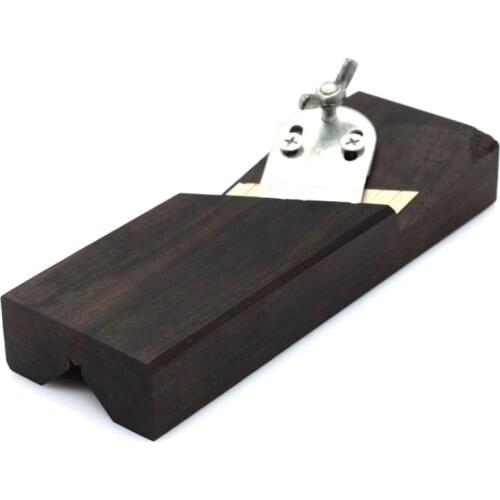 Wood Chamfer Plane 45 Degree Ebony Block Plane with Blades Hand Planer Tool for Carpenter KD1001 Ebony Angle Planer Woodworking