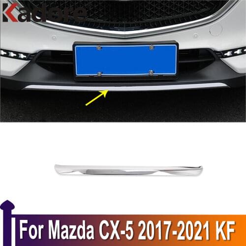 For Mazda CX-5 CX5 2017-2019 2020 2021 KF Front Lower Bumper Grille Bottom Cover Protector Strip Trim Car Accessories