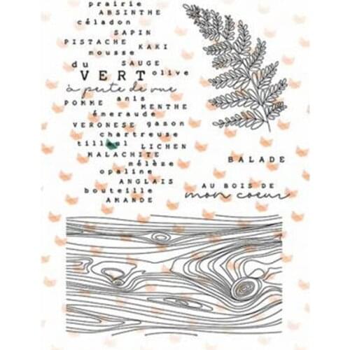 French stamp Clear Stamp for Scrapbooking Transparent Silicone Rubber DIY Photo Album Decor 0853