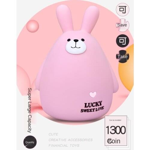 Coin Bank Can Save Children Saving Box Adult Household Girls Money Box Cute Drop-Resistant Internet Celebrity Same Style