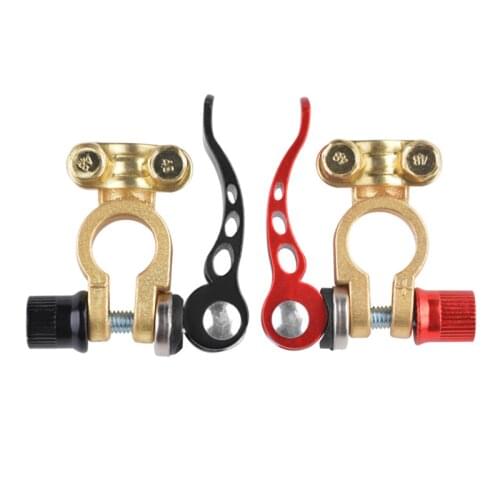 Brass Battery Terminals Toolless Quick Disconnect Battery Main Cable Post Terminal Shut-Off Connectors for Car Truck
