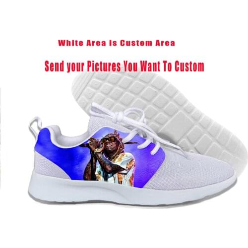 2019 Hot Cool Fashion Summer Handiness Casual Harajuku Shoes 3D Print For Man Woman Hip Hop Rap Music Rock Rapper Lil Wayne