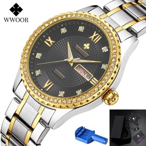 Lonqueen Mens Gold Watch