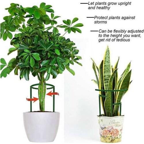 MLGB 18 Pcs Plants Support Plants Pile Semicircular Plants Support Ring Garden Plants Support Pile for Tomato Hydrangea