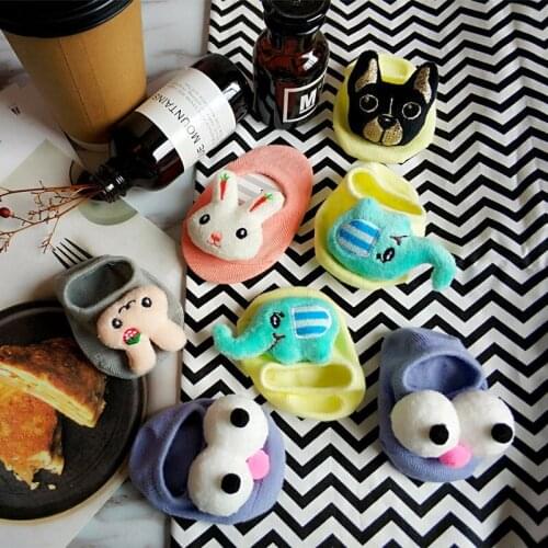 Spring and Summer New Princess Baby Socks Non-slip Floor Socks Cartoon Animal Children Cotton Socks