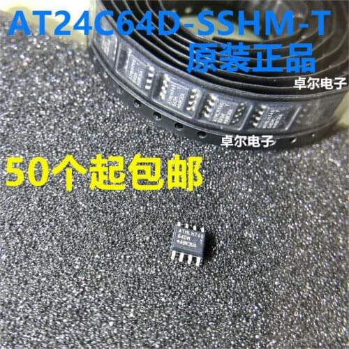 100% New&original AT24C64D-SSHM-T 24C64 64DM SOP8 | In Stock (10pcs/lot)