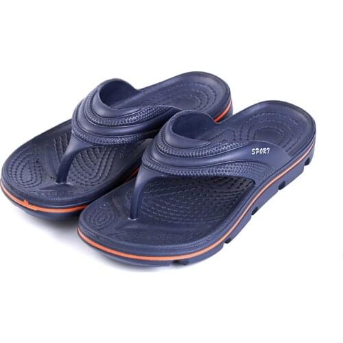 2021 New Flat Slippers Men Summer Beach Flip Flops Shoes Sandals Male Slipper Casual Flat Shoes Non-slip Sandals TUX347