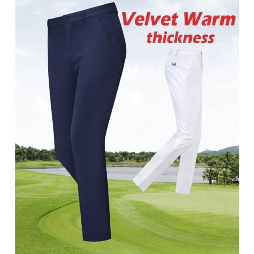 Send Scoks!Autumn Winter Men Pants Velvet Warm Full Long Trousers Leisure Run Clothes Quick-dry Sportswear Pantalon Golf Pant