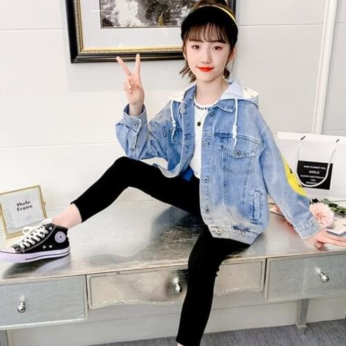 Girls' Coat Babys Kids Jacket New Arrive Jean Thicken Winter Autumn Top Warm Cardigan Overcoat Cotton Childrens Clothing