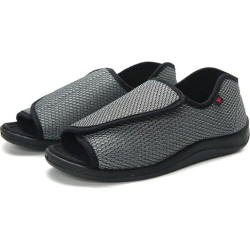 Widen Summer Shoes Fat Swelling Deformation Of Hallux Valgus Foot Wide Elderly Diabetes Shoes Large size