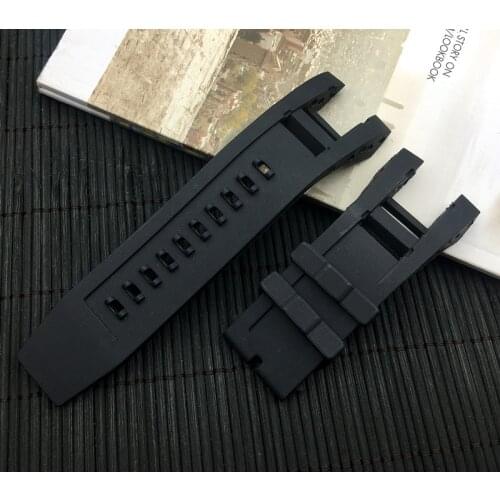 Luxury men Rubber Black silicone watchband Band for Invicta strap Subaqua Noma IV Noma 4, 32mm lugs Smart Watch belt no tool
