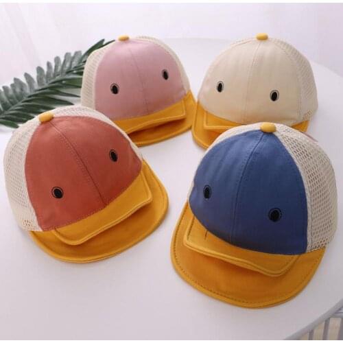 Unisex Kids Summer Outdoor Lovely Duck Mesh Breathable Sunhat Baseball Cap Hat