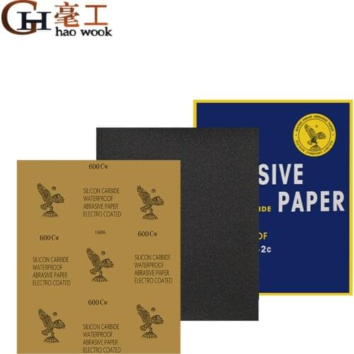Sanding Paper Abrasive Waterproof Paper Abrasif Papier De Verre Carta Vetrata Grit P80-2000 Wet Dry Sandpaper Sheet Polishing