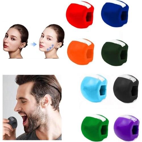 Jaw Exerciser Strengthener Jawline Shaper Double Chin Reducer Face Slimmer Facial Helps Reduce Stress Cravings Neck Exercise