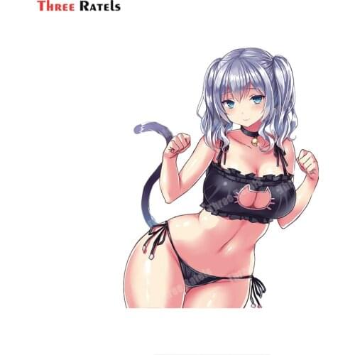 Three Ratels B240 Kashima Kantai Collection Sticker For Bmw F10 Sexy Girl Decals Vinyl Material Car Stickers Waterproof Protecte