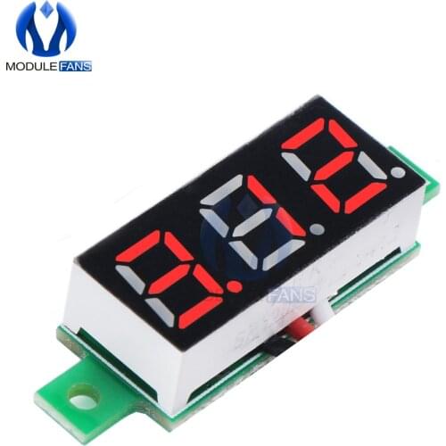 0.28 Inch LED DC 0-100V Red Voltmeter Digital Display Voltage VOLT METER 12V 24V Diy Kit Electronic PCB Board Module