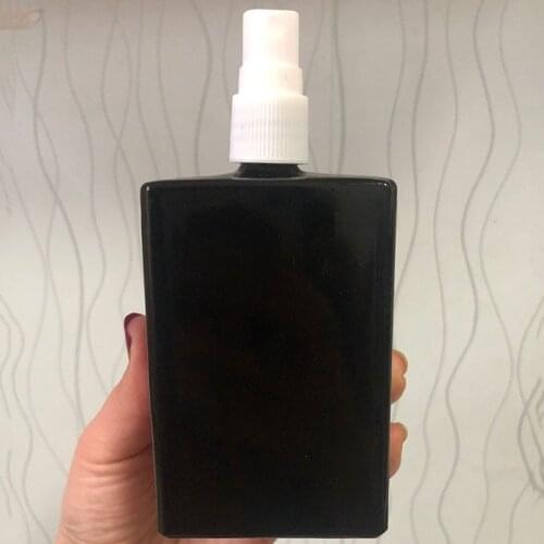 100ml Perfume Spray Bottle Disinfectant Fluid Empty Container Travel Black Spray Bottle Atomizer Lucifugal Glass Bottle Travel