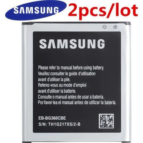 2pcs/lot Samsung Battery For Galaxy CORE Prime G3606 G3608 G3609 Genuine EB-BG360BBE EB-BG360CBE EB-BG360CBC With NFC 2000mAh