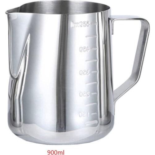 350/600/900ml Stainless Steel Milk Frothing Jug Espresso Coffee Pitcher Barista Craft Coffee Latte Milk Frothing Cup Kitchen