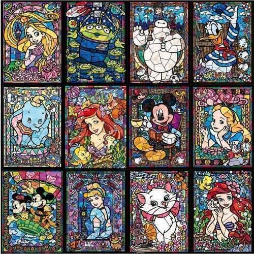 5d Diamond Painting Disney Color Series Cartoon Mickey Diamond Embroidery Cross Stitch Pictures Of Rhinestones Mosaic Home Decor