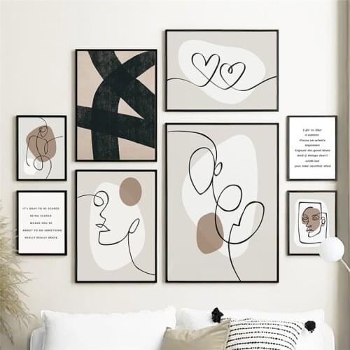 Abstract Geometry Picture Modern Minimalist Home Decor Wall Art Canvas Painting Figure Posters and Prints for Living Room Design