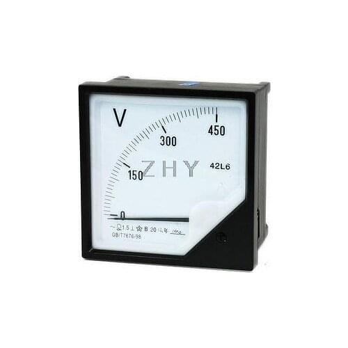 AC 100V 250V 300V 450V 600V Analog Volt Voltage Panel Meter Voltmeter Gauge Tool 42L6