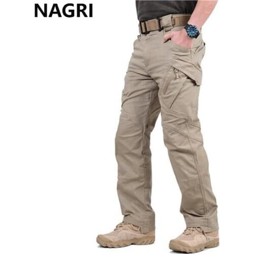 Tactical Cargo Pants Military Army Casual Multi-pocket Outwear Pants Men Fashion Flexible Breathable Straight Trousers Pants