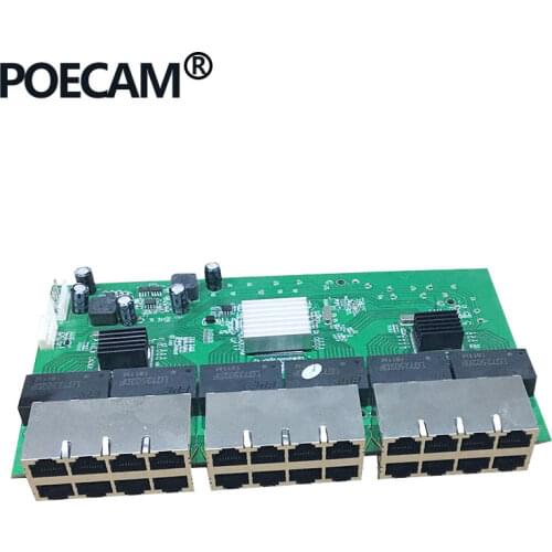 Factory 24 Port Gigabit Switch Rack Mount Metal Case 10/100/1000mbps Rj45 24 Port Network Switch PCBA Module