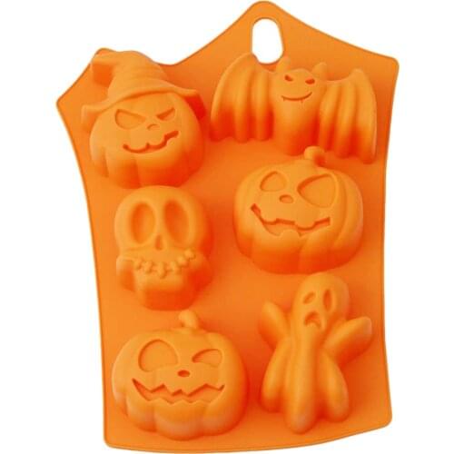 Halloween Themed Fondant Mold Cake Jelly Chocolate Baking Tray Fondant Silicone Mould Baking Tool