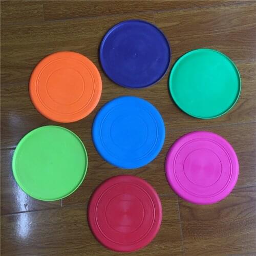 Hot Environmental Protection Silica Gel Soft Pet Flying Discs Dog Toys Saucer Big Or Small Dog Toys Pet Chewing Biting Training