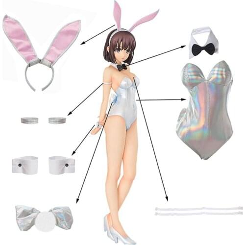 Megumi Kato/Utaha Kasumigaoka Bunny Girl Cosplay Halloween Sexy Costume Anime Saenai Heroine no Sodatekata Costume Jumpsuit
