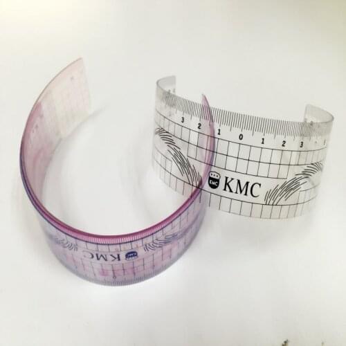 Wholesale 100pcs KMC Eyebrow Rulers Tool Measures Microblading Permanent Make Up Eyebrow Tattoo Position Ruler