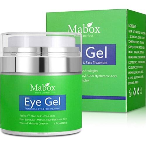 Best Eye Gel for Wrinkles, Fine Lines Remove Dark Circles Puffiness Under eye Bags, With Hyaluronic Acid Jojoba Oil Refreshing E