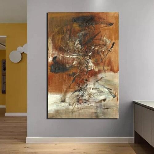 Zao Wou Ki Wallpaper Poster Vintage Canvas Painting Print Living Room Home Decor Modern Wall Art Oil Painting Posters Picture