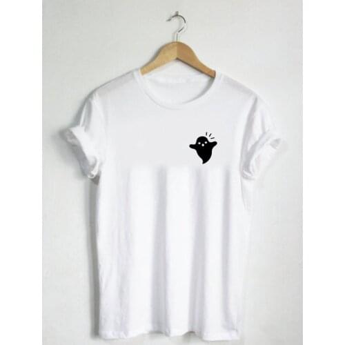 Ghost - Shirt Sweater Fall Autumn October Shirt Clothing Cute Halloween Costume Decorations Decor Outfit Spooky Boo-F095