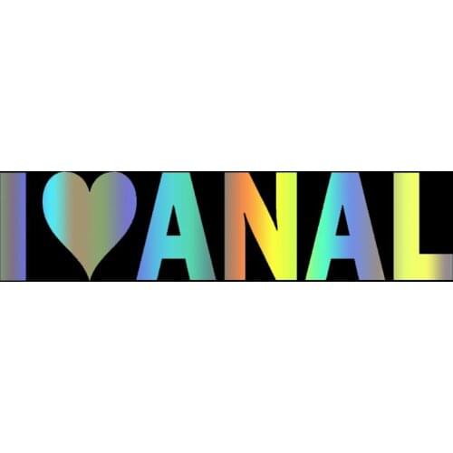 S51094 Various Sizes/Colors Car Stickers Vinyl Decal I Love Anal Motorcycle Decorative Accessories Waterproof