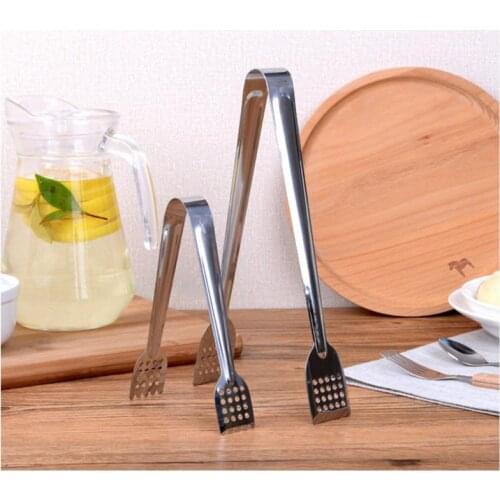 Stainless Steel Food Tongs Kitchen Utensils Buffet Cooking Tool Anti Heat Bread Clip Pastry Clamp Barbecue Kitchen Tongs Steel