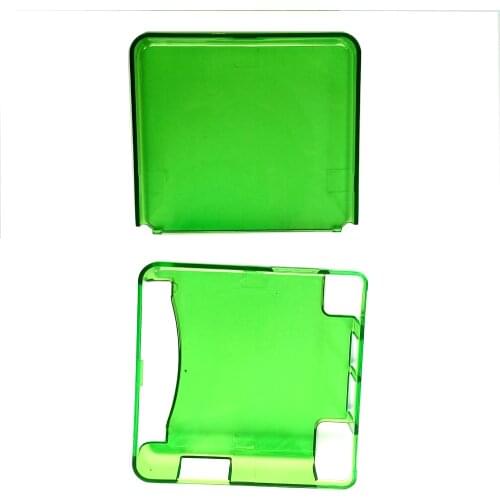 1Set For GBA SP Plastic Crystal transparent green Protective Shell