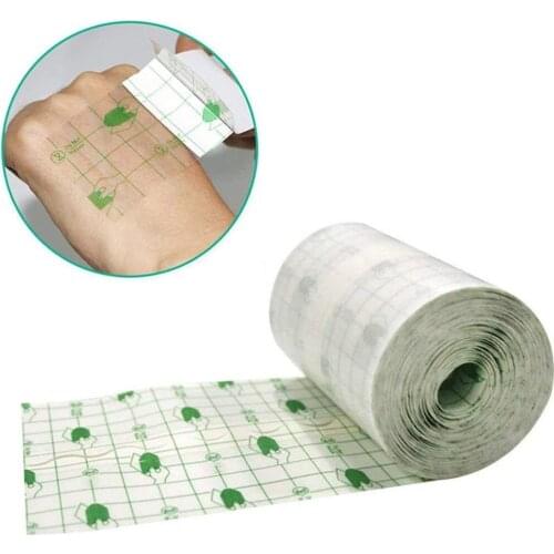 1 Roll Transparent Tape Pu Film Adhesive Plaster Waterproof Anti-allergic Wound Dressing Stretch Fixation Tape Supplies Dropship