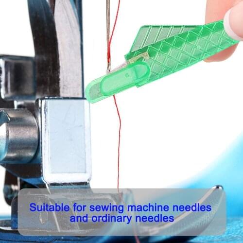 5Pcs Sewing Machine Needle Threader with Hook Plastic Stitch Insertion Tool Elderly Quick Automatic Changer Craft Accessories