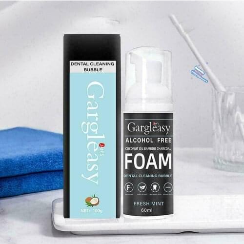 60ml Coconut Oil Deep Cleaning Toothpaste Tooth Cleansing Mousse Foam Deep Brighten Teeth Mousse Toothpaste