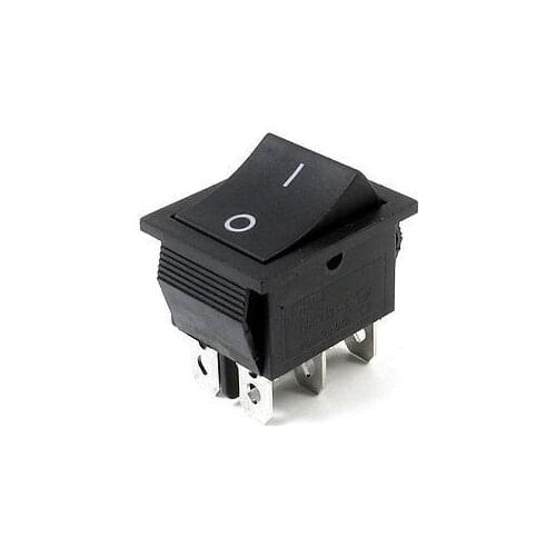 Free shippingAC 250V/16A 125V/20A 6 Pins Double Pole Double Throw Rocker Switch