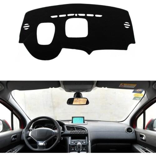 Dashboard Cover Mat Pad Sun Shade Visor Instrument Cover Carpet Car Styling Accessories LHD For Peugeot 3008 2013 2014 2015 2016