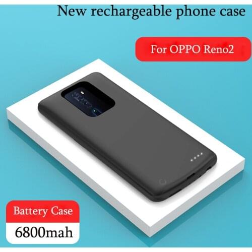 2019 NEW High Quality 6800mAh Power Bank Case For OPPO Reno 2 Backup Battery Charge For OPPO Reno2 Battery Case Cover