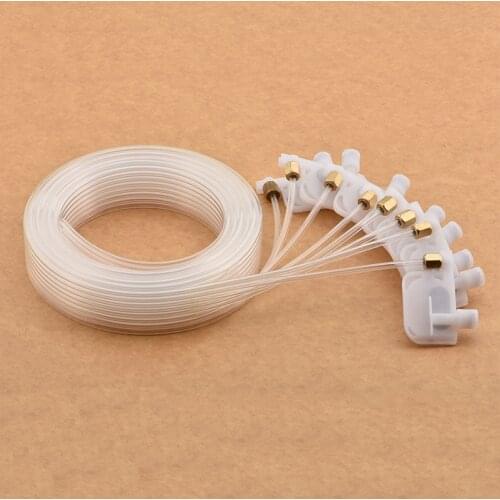 8color R2000 DX4 DX5 Damper 8pcs Small Damper 8pcs Screw Oring 2 Meter 8 Line Ink Tube For Roland Mimaki JV3 Epson 1390 Printer