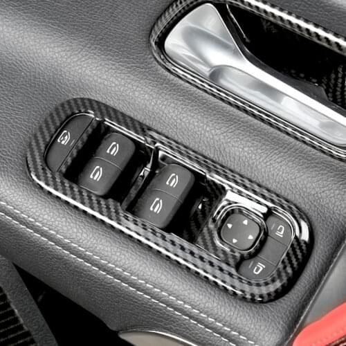 For Mercedes Benz Class A Cla W177 C118 2020 2021+ Car Accessories Window Glass Lift Button Cover Trim Sticker